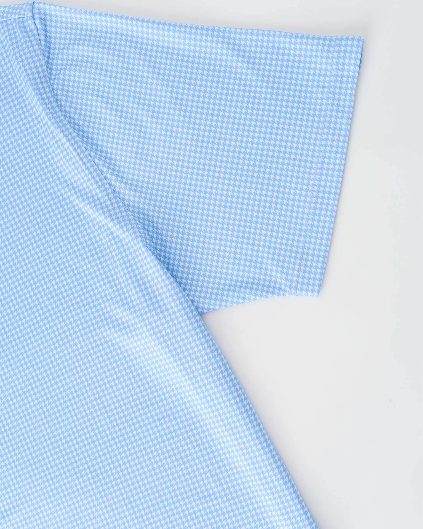 Elevation Polo Blue Houndstooth