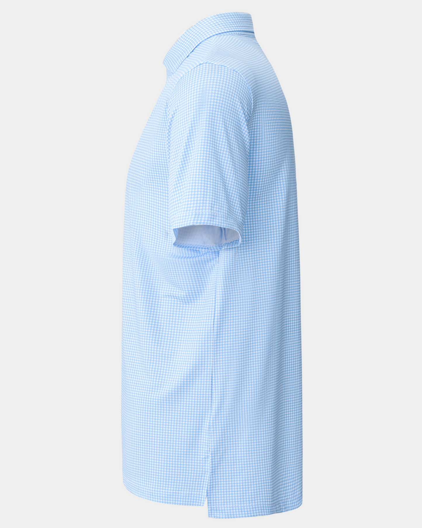 Elevation Polo Blue Houndstooth